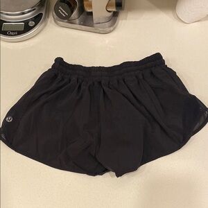 lululemon athletica Black Athletic Shorts Moisture-Wicking Lightweight